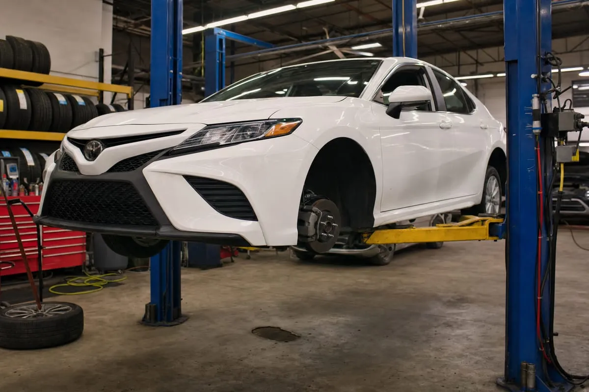 2018 Toyota Camry serviced at Riverside Automotive